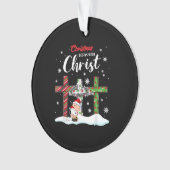 クリスマスはキリスト・クリスチャンから始まる オーナメント (正面)