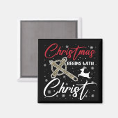 クリスマスはキリスト・クリスチャンから始まる マグネット (正面/裏面)