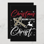 クリスマスはキリスト・クリスチャンから始まる 招待状 (正面/裏面)