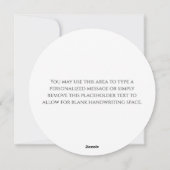 クリスマスはキリスト・クリスチャン・ミニマリストから始まる シーズンカード (裏面)