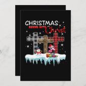 クリスマスはキリスト・ラブ・フラミンゴから始まる シーズンカード (正面/裏面)