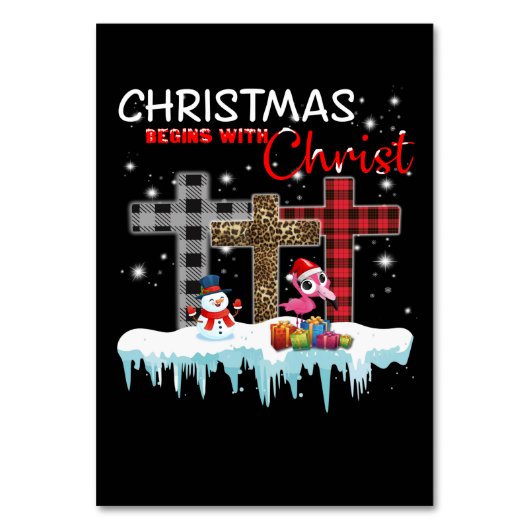 クリスマスはキリスト・ラブ・フラミンゴから始まる テーブルナンバー (正面)