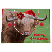 クリスマスはギフトバッグを親しくします ラージペーパーバッグ (正面)