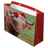 クリスマスはギフトバッグを親しくします ラージペーパーバッグ (裏面アングル)