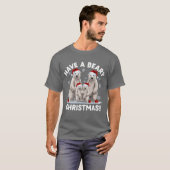 クリスマスはクリスマスおもしろい第Vを持つ Tシャツ (正面フル)