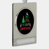 クリスマスはクリスマスが大好きな女の子に贈る シルバープレートバナーオーナメント (右)