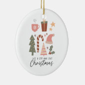 クリスマスはクリスマスが大好きな女の子に贈る セラミックオーナメント (右)
