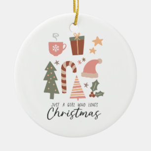クリスマスはクリスマスが大好きな女の子に贈る セラミックオーナメント