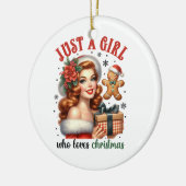 クリスマスはクリスマスが大好きな女の子に贈る セラミックオーナメント (左)