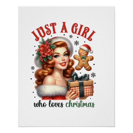 クリスマスはクリスマスが大好きな女の子に贈る ポスター (正面)