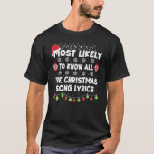 クリスマスはクリスマスを知っているだろう Tシャツ (正面)