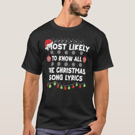 クリスマスはクリスマスを知っているだろう Tシャツ (正面)