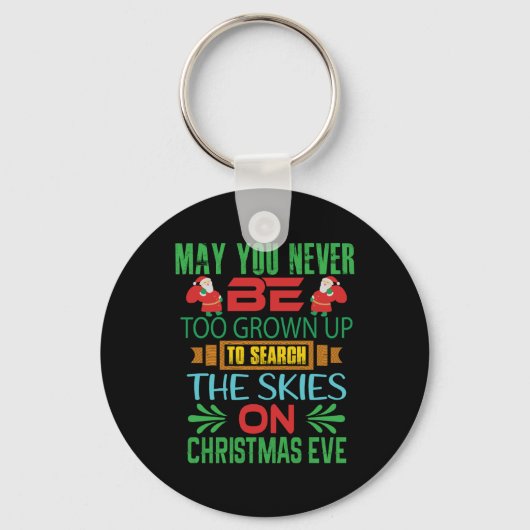 クリスマスはクリスマスイブに空を贈る キーホルダー (正面)