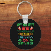 クリスマスはクリスマスイブに空を贈る キーホルダー (正面)