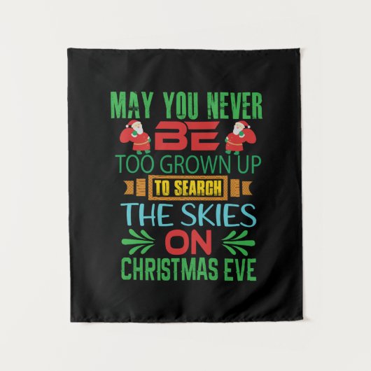 クリスマスはクリスマスイブに空を贈る タペストリー (正面)