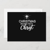 クリスマスはクリスマスクリスチャンと共に始まる ポストカード (正面/裏面)