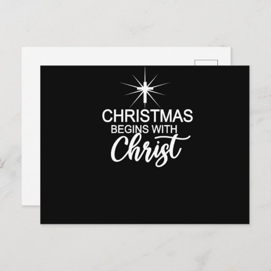 クリスマスはクリスマスクリスチャンと共に始まる ポストカード (正面/裏面)