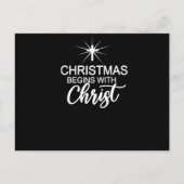 クリスマスはクリスマスクリスチャンと共に始まる ポストカード (正面)