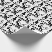 クリスマスはクリスマスハヌカーに乗りたいと思います ラッピングペーパー (角)