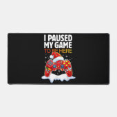 クリスマスはサルカスに来るためにゲームを中断おもしろいした デスクマット (正面)