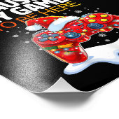 クリスマスはサルカスに来るためにゲームを中断おもしろいした フォトプリント            (角)