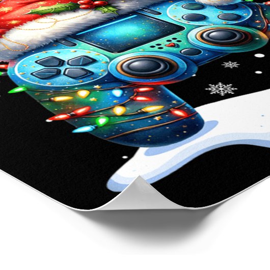 クリスマスはサルカスに来るためにゲームを中断おもしろいした ポスター (角)