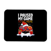 クリスマスはサルカスに来るためにゲームを中断おもしろいした マグネット (横)