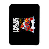 クリスマスはサルカスに来るためにゲームを中断おもしろいした マグネット (縦)