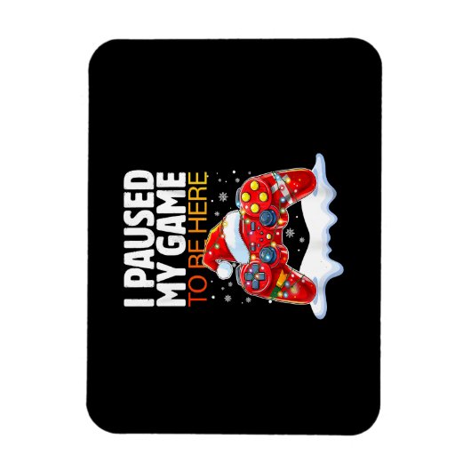 クリスマスはサルカスに来るためにゲームを中断おもしろいした マグネット (縦)