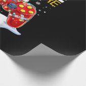 クリスマスはサルカスに来るためにゲームを中断おもしろいした ラッピングペーパー (角)