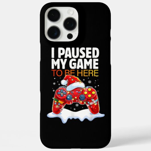 クリスマスはサルカスに来るためにゲームを中断おもしろいした Case-Mate iPhoneケース (裏面)