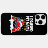 クリスマスはサルカスに来るためにゲームを中断おもしろいした Case-Mate iPhoneケース (裏面 (横))