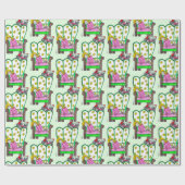 クリスマスはサンタを待っている ラッピングペーパー (フラット)