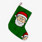 クリスマスはサンタ スモールクリスマスストッキング (正面 (吊り時))