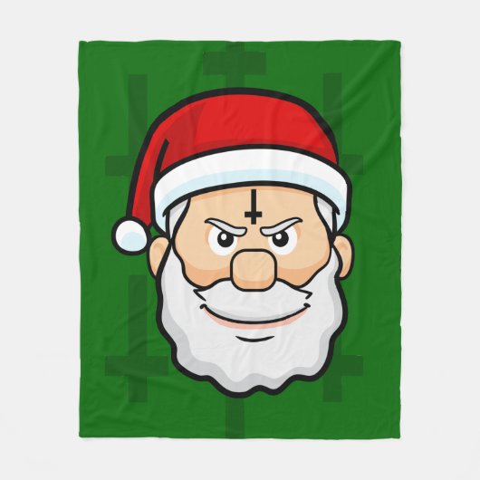 クリスマスはサンタ フリースブランケット (正面)