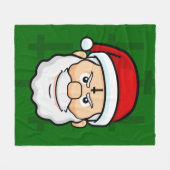 クリスマスはサンタ フリースブランケット (正面(横))