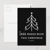 クリスマスはシンプルに ポストカード (正面/裏面)