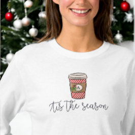 クリスマスはシーズンモノグラムコーヒーミスタントー Tシャツ