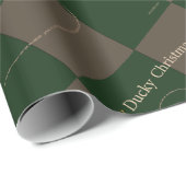 クリスマスはダッキー（アヒルちゃん）だ！ ラッピングペーパー (ロールコーナー)