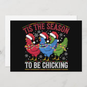 クリスマスはチキンを食べる季節だ　ウエスタン シーズンカード (正面/裏面)