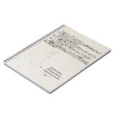 クリスマスはチャールズ・ディケンズの原稿をキャロルを歌います ノートブック (左側)