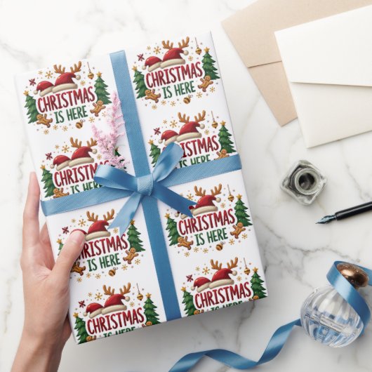 クリスマスはパットレエレガントンのプレゼント ラッピングペーパー (ギフト)