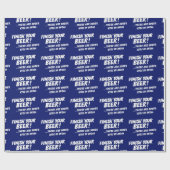 クリスマスはビールのクリスマスユーモアを仕上げる ラッピングペーパー (フラット)