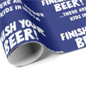 クリスマスはビールのクリスマスユーモアを仕上げる ラッピングペーパー (ロールコーナー)