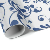 クリスマスはブルー&シルバー ラッピングペーパー (ロールコーナー)