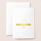 クリスマスはブル – タイポグラフィ・カード 箔カード (裏面封筒付き)