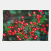 クリスマスはベリーだ! キッチンタオル (横)