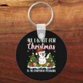 クリスマスはペンギンの皇帝クリスマスTre キーホルダー (正面)