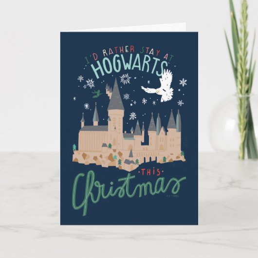 クリスマスはホグワーツにいたい シーズンカード (正面)