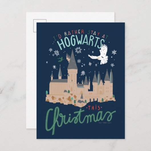 クリスマスはホグワーツにいたい シーズンポストカード (正面/裏面)